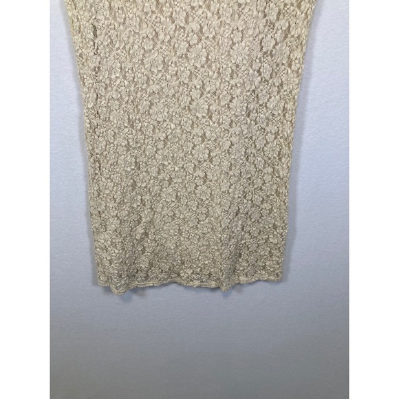 Daisy Fuentes Lace Sheath Dress Pearl Tank Style Size S - Picture 4 of 10